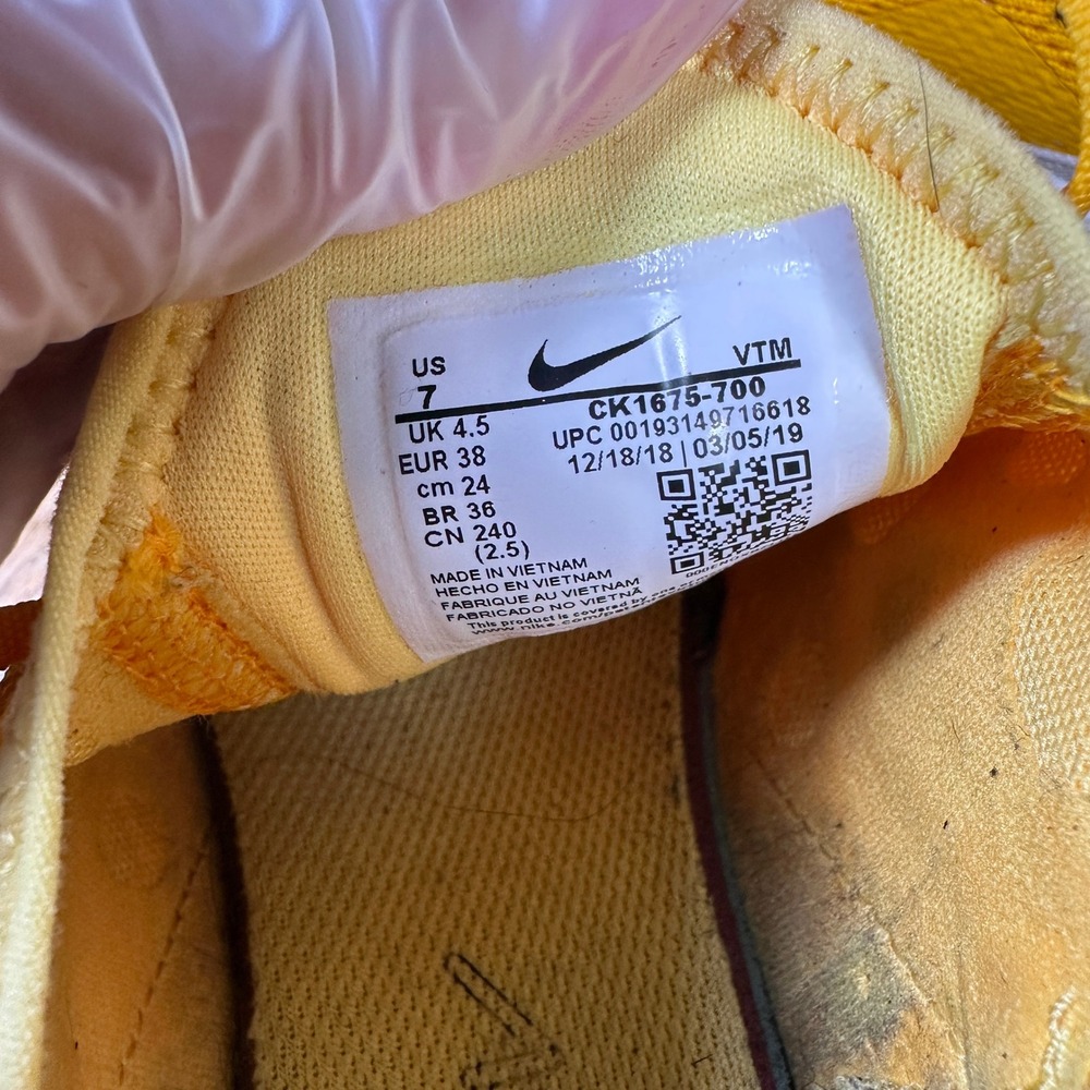 Nike Air Max 270 Womens University Gold Volt Sneakers CK1675-700 Size 7 - Picture 5 of 8